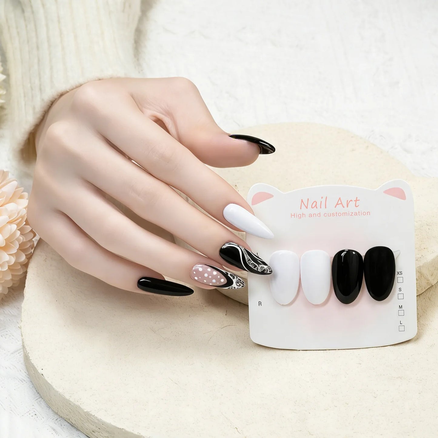 B&W Matching Solid Gel Polish Duo Pure White & Pure Black High-Shine Finish 2 Full-Coverage Solid Colors for Salon & Nail Art,Quick-Drying DIY Nails Nail Art, Liquid gel nails, Manicure kit,Trendy nail art